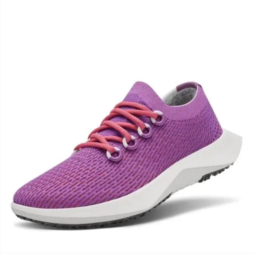Allbirds Women's Tree Dasher 2 Purple Pink Stretch Knit Sneaker Shoes Size 5.5